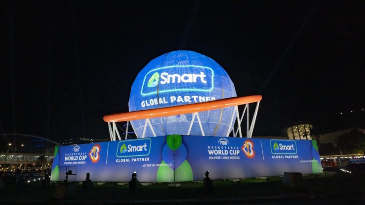 Smart lights up MOA Ball ahead of FIBA World Cup tipoff